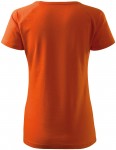 Damska koszulka slim fit z raglanowym rękawem, pomarańczowy