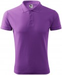 Męska luźna koszulka polo, purpurowy