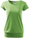 Modna koszulka damska, zielony groszek