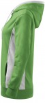Stylowa damska bluza z kapturem, zielony groszek