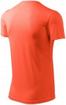 T-shirt z asymetrycznym dekoltem, neonowy pomarańczowy