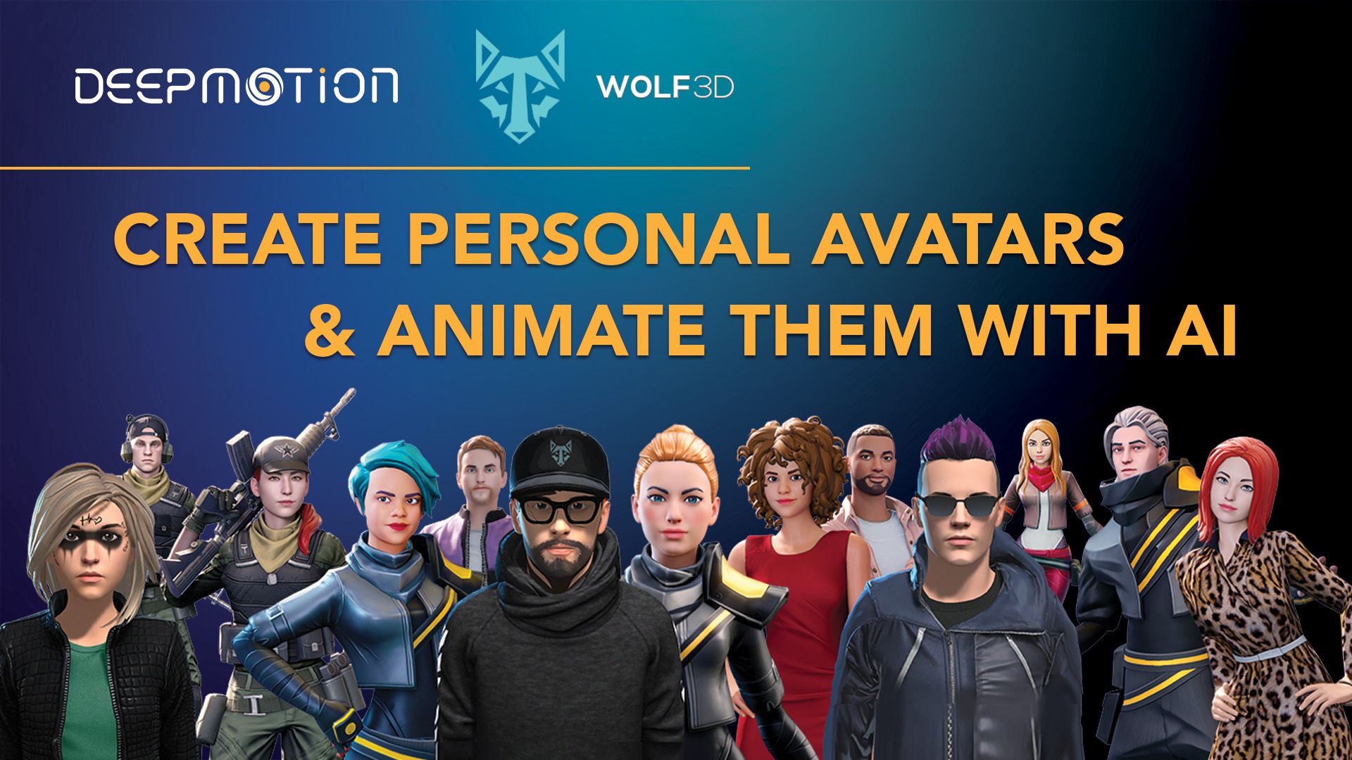 DeepMotion + Wolf3D: Create Personal Avatars & Animate Them With AI