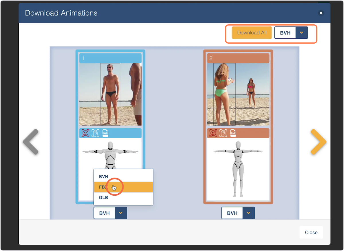 Select Your File Type for Download, Please note that you can download each character individually or as a group.