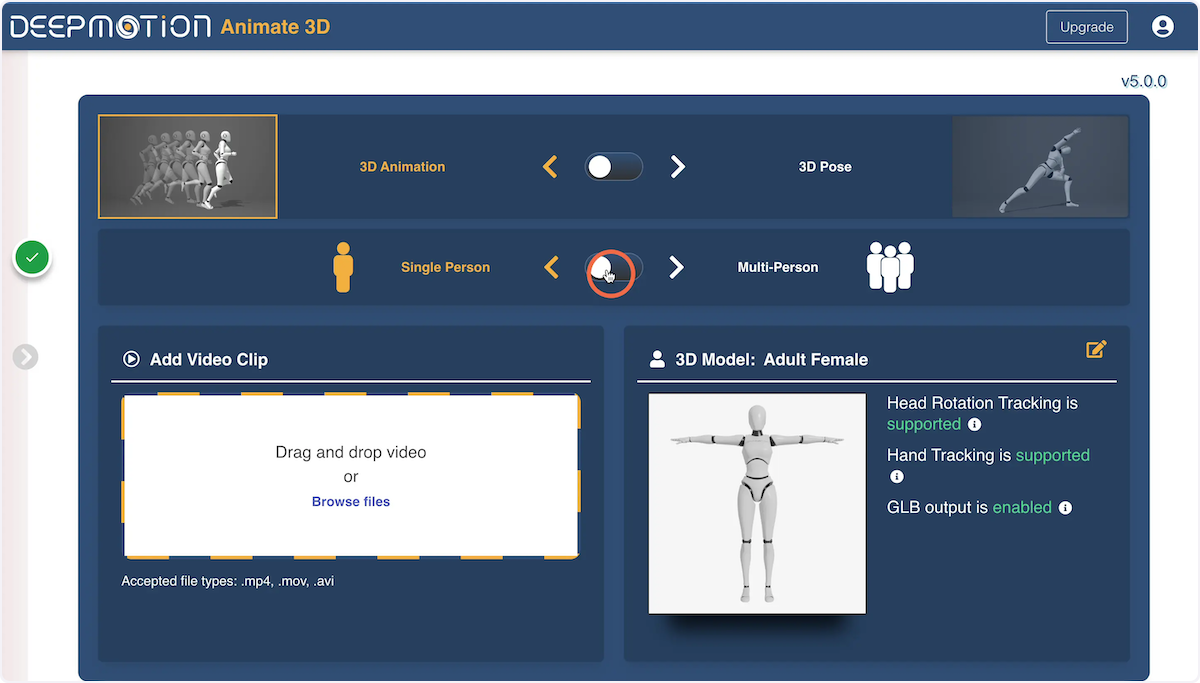 Open the Animate 3D Creator