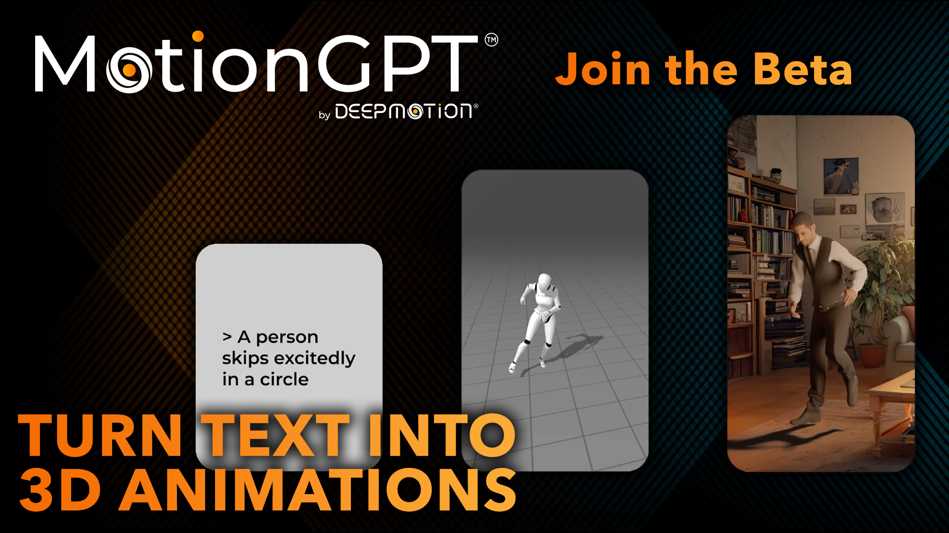 Turn Text Into 3D Animation: DeepMotion Launches MotionGPT™, a New Era in Animation