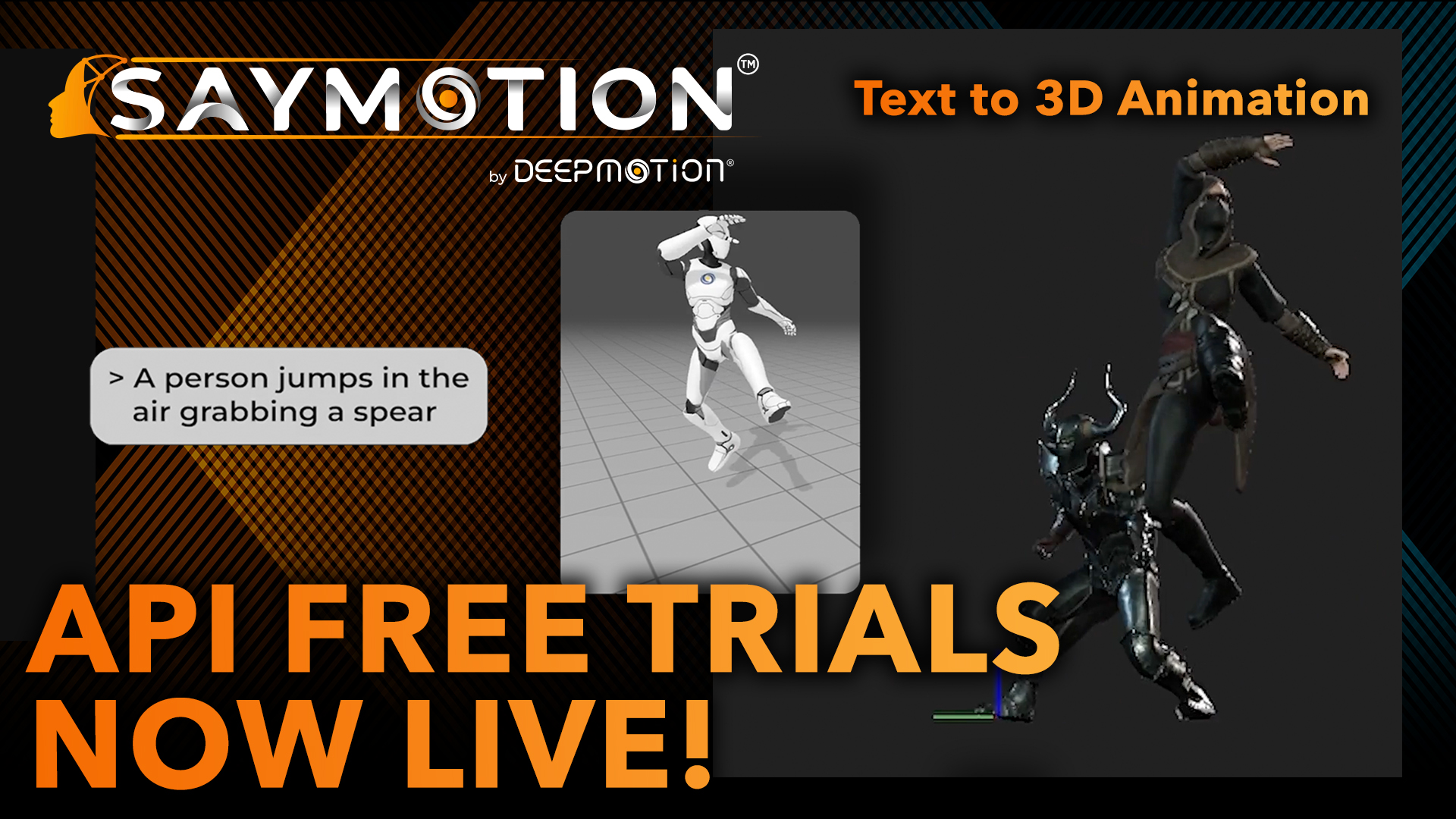 SayMotion API Now Available for Free Trials