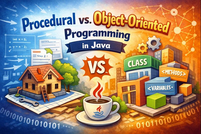 Procedural vs Object-Oriented Programming&nbsp;Photo