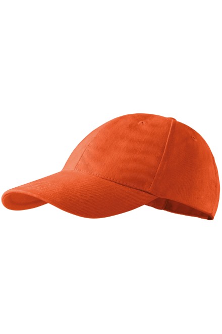Șapcă de baseball cu 6 panouri, portocale