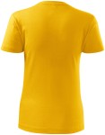 Tricou clasic pentru femei, galben