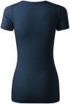Tricou de damă cu cusături decorative, albastru inchis