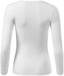 Tricou de damă cu mâneci lungi, alb