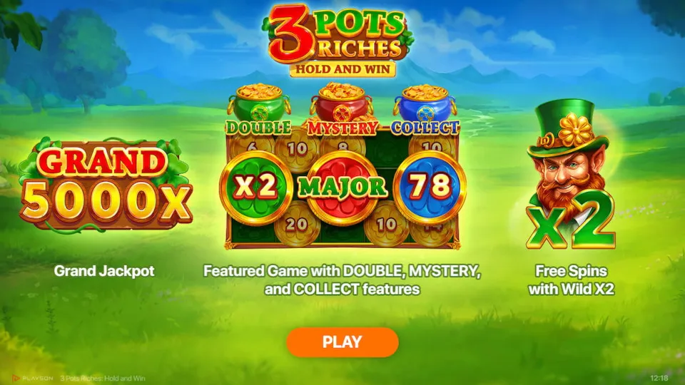 3 Pots Riches Hold and Win online slot game