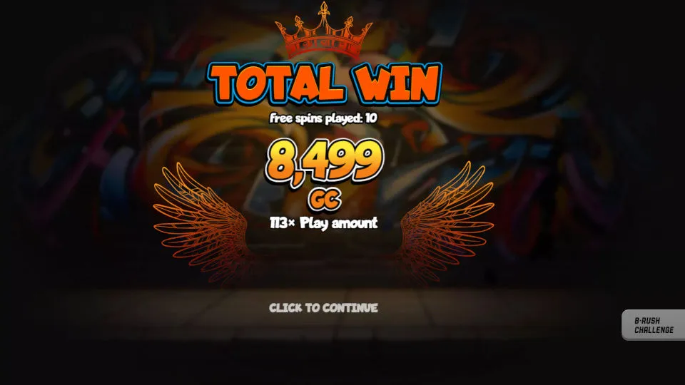 The Snoop Dogg Dollars slot win screen shows a 8,499 GC prize after 10 free spins with 113x multiplier.