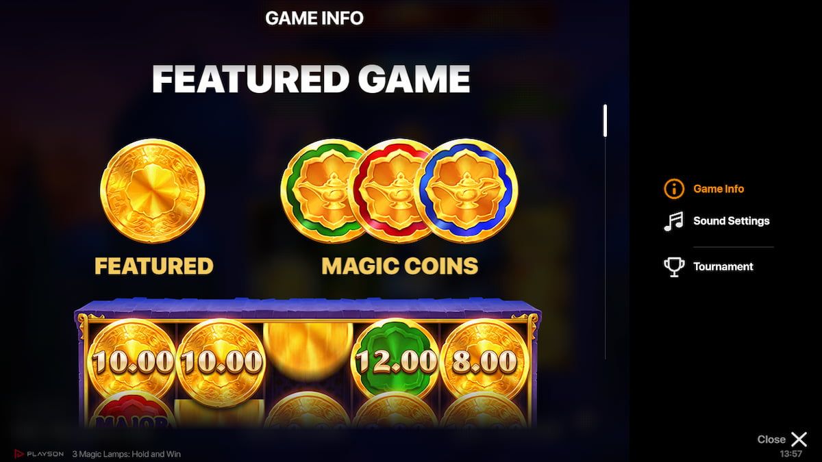 Play 3 Magic Lamps: Hold and Win Slot - HelloMillions