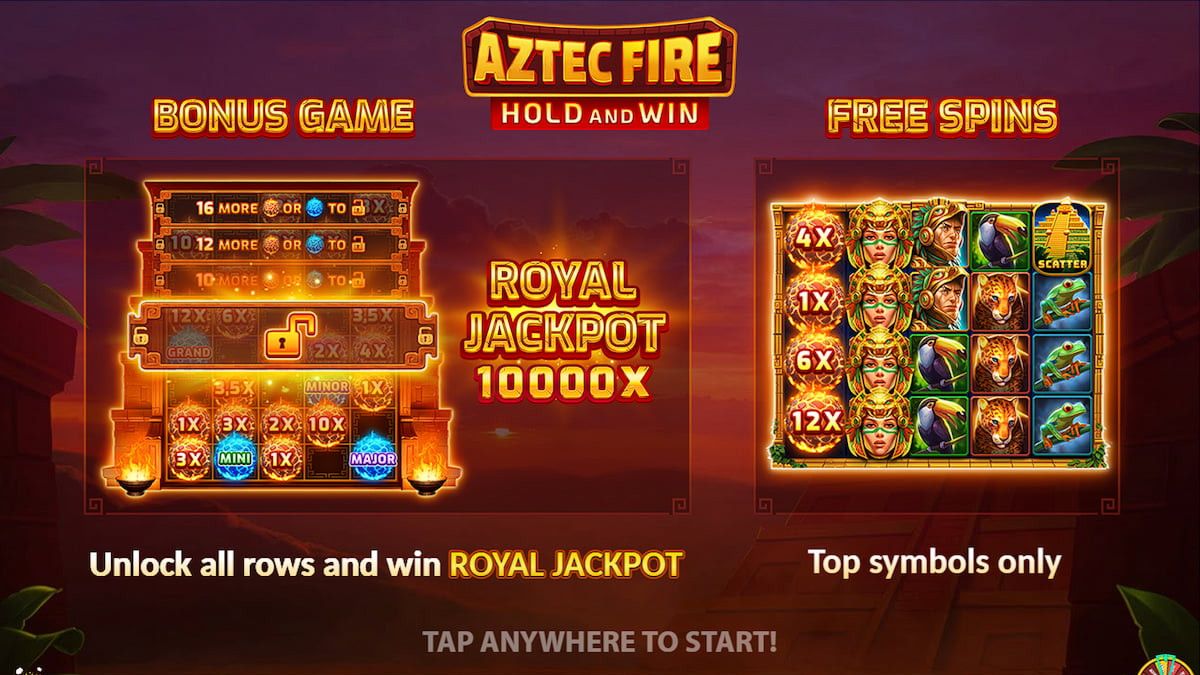 Aztec Fire Hold and Win online slot game