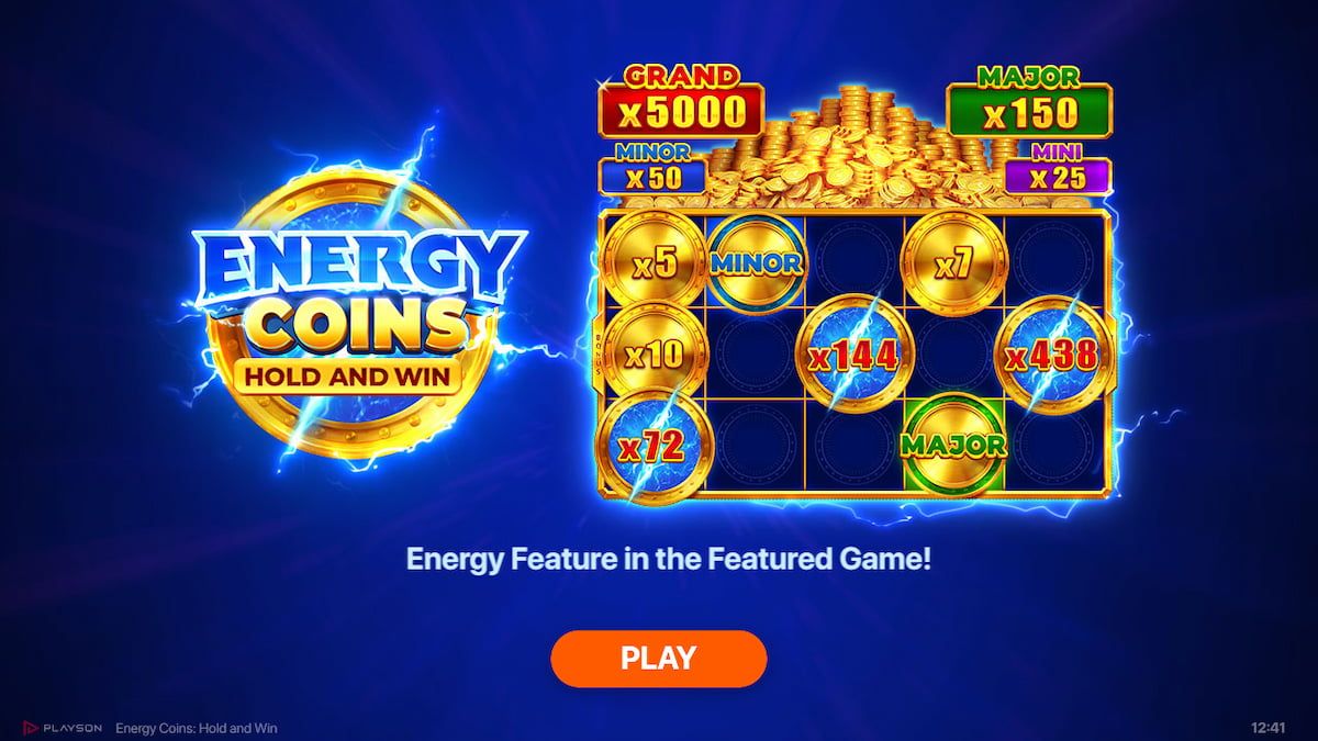 Energy Coins Hold and Win online slot game