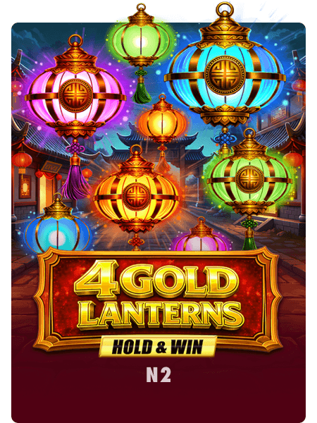 4 Gold Lanterns Hold & Win