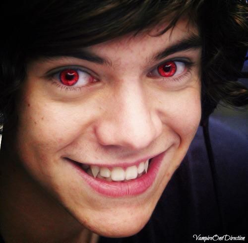 Harry Styles as a vampire