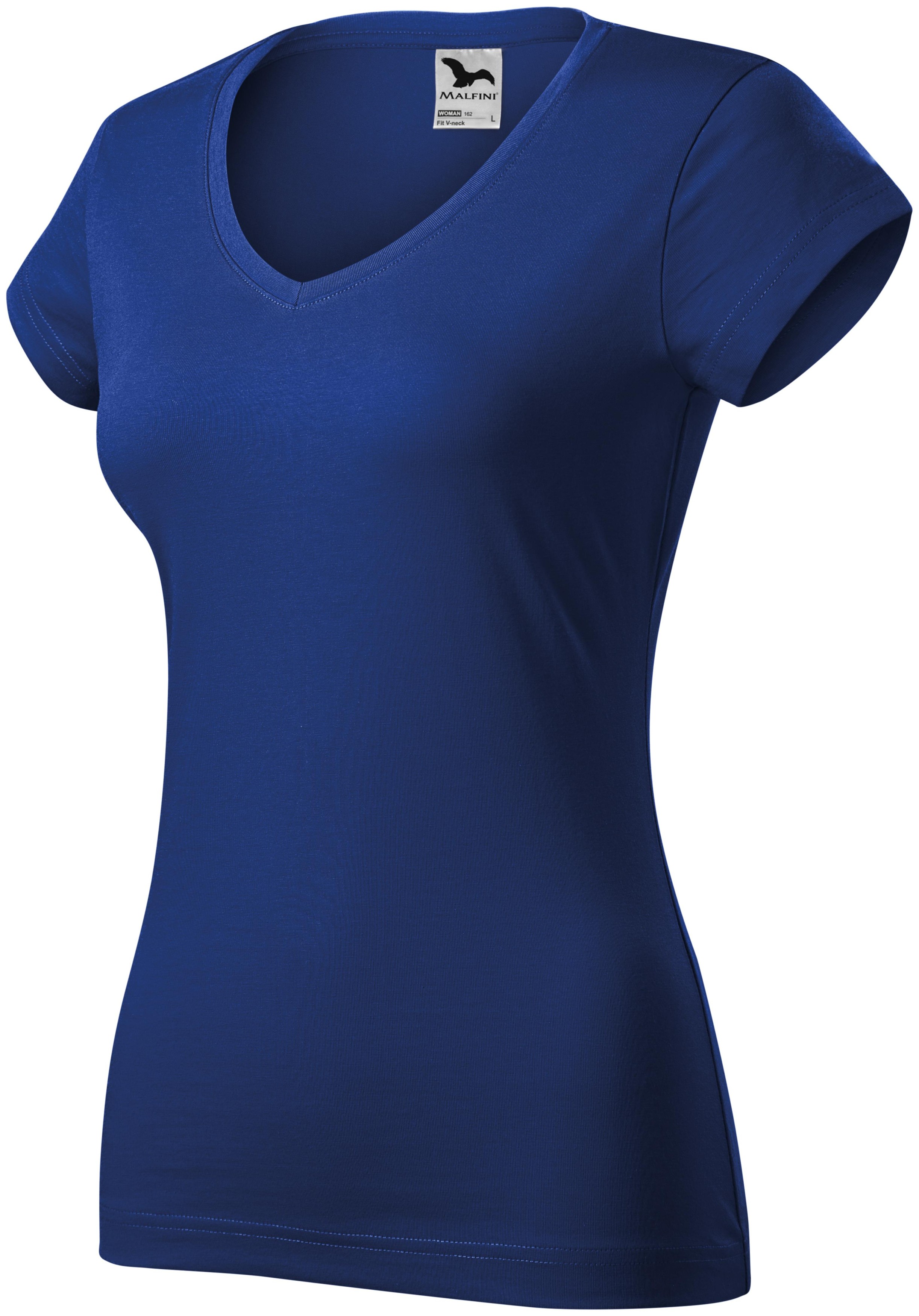 Γυναικεία μπλούζα με ντεκολτέ V, μπλε ρουά, 2XL