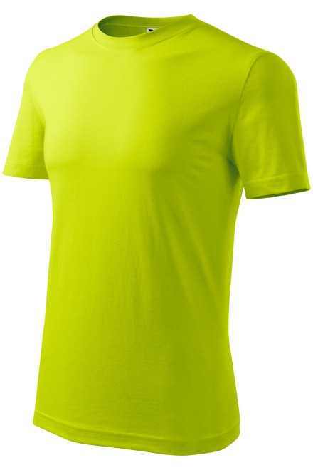Ανδρικό κλασικό μπλουζάκι, πράσινο ασβέστη