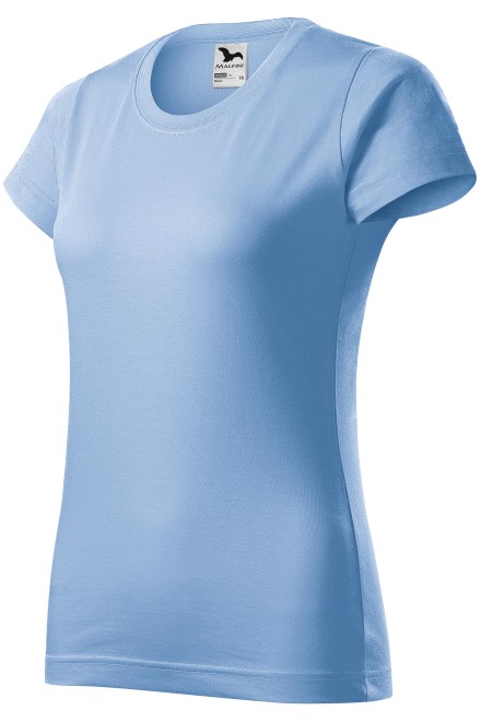 Γυναικείο απλό μπλουζάκι, γαλάζιο του ουρανού