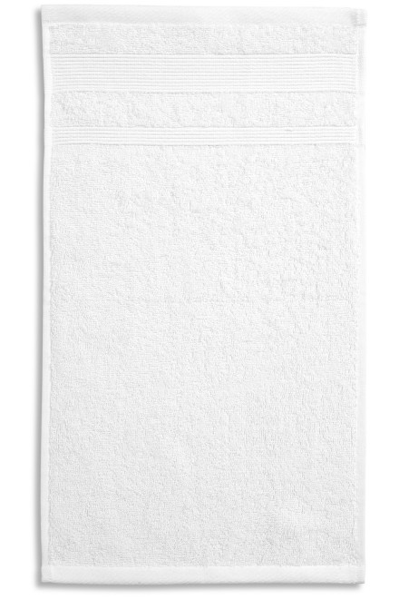 Μικρή πετσέτα από βιολογικό βαμβάκι, λευκό