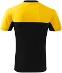 Βαμβακερό δίχρωμο μπλουζάκι, κίτρινος