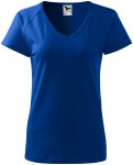 Γυναικείο κωνικό μπλουζάκι με μανίκια raglan, μπλε ρουά