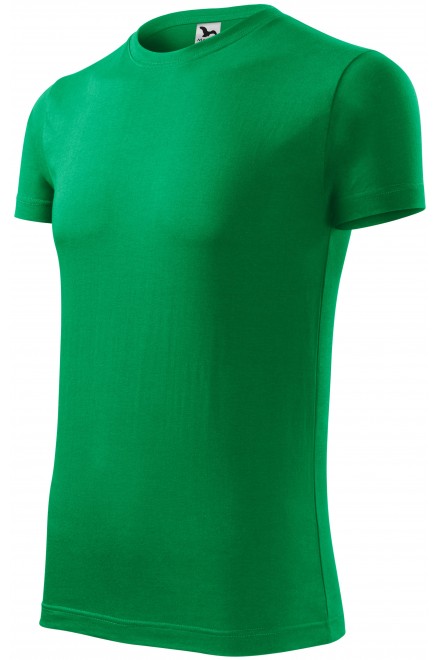 Lacné pánske módne tričko, trávová zelená