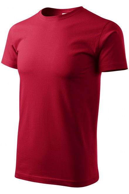 Lacné pánske tričko jednoduché, marlboro červená