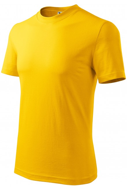 Lacné tričko klasické, žltá