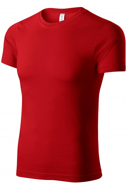Lacné tričko ľahké s krátkym rukávom, červená
