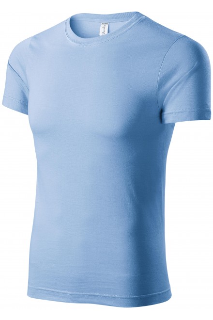 Lacné tričko ľahké s krátkym rukávom, nebeská modrá
