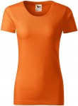 Dámske tričko, štruktúrovaná organická bavlna, oranžová