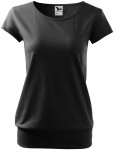 Lacné dámske trendové tričko, čierna