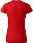 Lacné dámske tričko jednoduché, červená