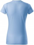Lacné dámske tričko jednoduché, nebeská modrá
