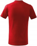 Lacné detské tričko jednoduché, červená