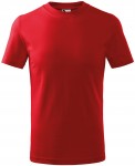Lacné detské tričko klasické, červená