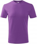 Lacné detské tričko klasické, fialová