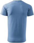 Lacné pánske tričko jednoduché, nebeská modrá