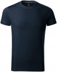 Lacné pánske tričko ozdobené, ombre modrá