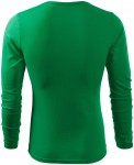 Lacné pánske tričko s dlhým rukávom, trávová zelená