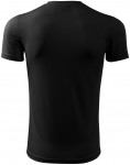 Lacné tričko s asymetrickým priekrčníkom, čierna