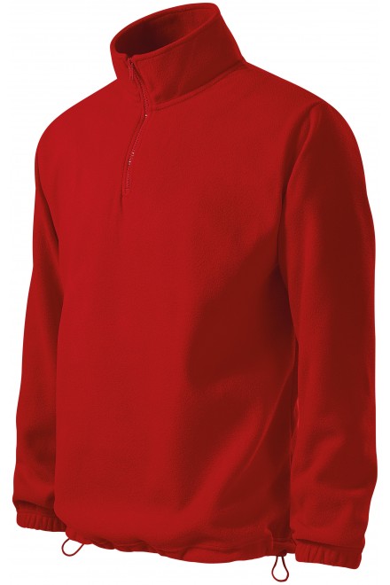 Levná pánská bunda fleecová, červená