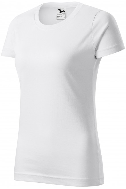 Levná tričk - Levné dámské triko jednoduché, bílá