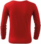 Levné dětské tričko s dlouhým rukávem, červená