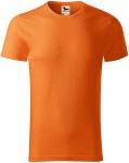 Pánské triko, strukturovaná organická bavlna, oranžová