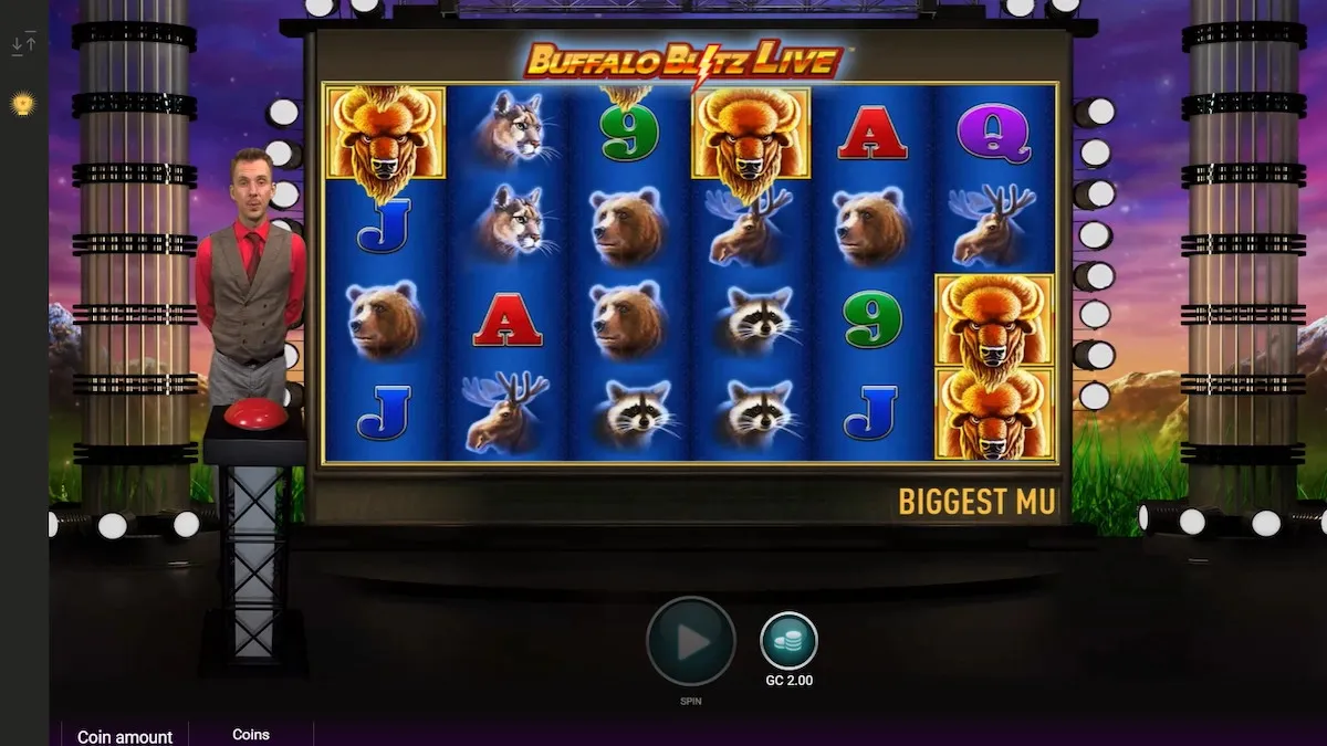 Buffalo Blitz Live | Live Casino Games at McLuck.com