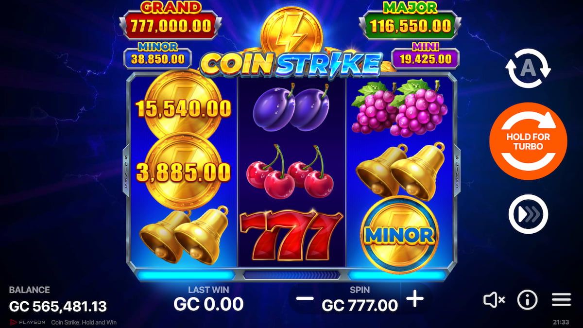 Play Coin Strike: Hold & Win Slot Game